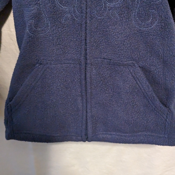 Vintage Women's Blue Looney Tunes Tweety Bird Front Zip Sweater Size Small (4/6) - Picture 4 of 10